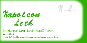 napoleon leth business card